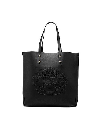 Burberry Large Embossed Leather Crest Tote (view 1)
