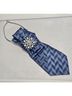Van Heusen 100% Silk Print Blue Silk Scarf One size - photo 4