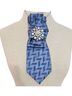 Van Heusen 100% Silk Print Blue Silk Scarf One size - photo 2