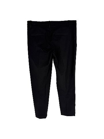 Brunello Cucinelli Brunello Cucinelli Straight-Leg Trousers in Black Wool (view 2)