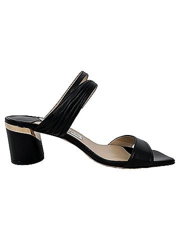 Jimmy Choo Jimmy Choo Jago Sandal Heels in Black Leather (view 1)