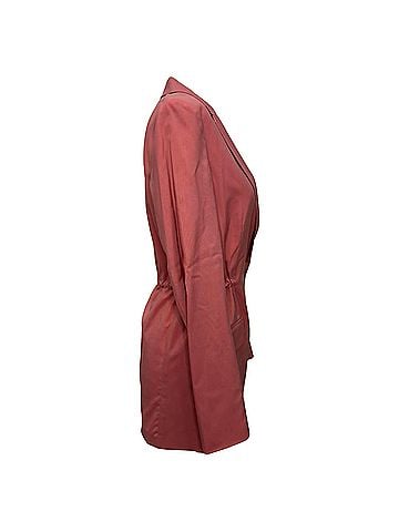 Theory Theory Drawstring Blazer in Pink Wool (view 2)