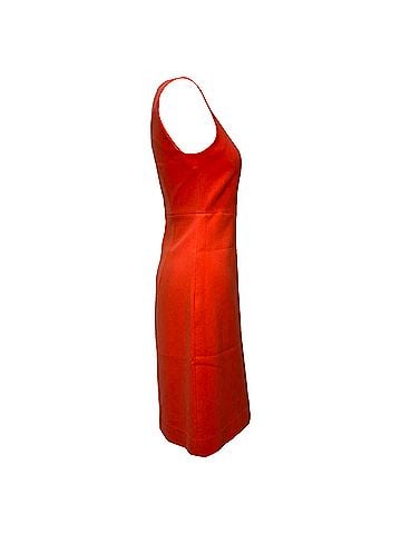 Diane von Furstenberg Diane von Furstenberg Reona Two Tangerine Sheath Dress in Orange Polyester (view 2)