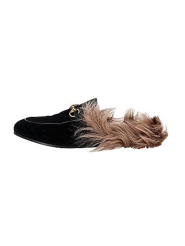 Gucci Gucci Princetown Mules in Black Velvet (view 1)
