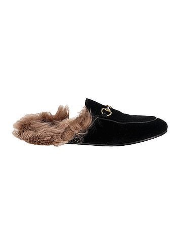 Gucci Gucci Princetown Mules in Black Velvet (view 2)
