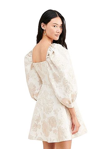 Maison Amory Princess Floral Brocade Mini Dress Casual Dress (view 2)
