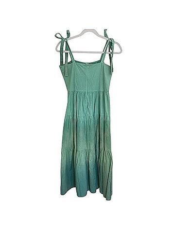 Oliphant Tie Strap Button Midi Dress Casual Dress (view 2)