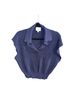 Pink Rose Blue Short Sleeve Blouse Size L - photo 1