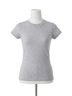 LA Made Solid Gray Basic Classic Crew Neck Tee in Heather Grey Size XS - photo 1