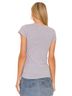 LA Made Solid Gray Basic Classic Crew Neck Tee in Heather Grey Size XS - photo 4