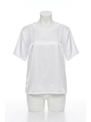LA Made Ocean Side Silky Tee in White (view 1)