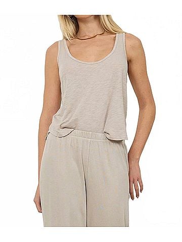 LA Made New Boyfriend Tank in Oak Bark (view 2)