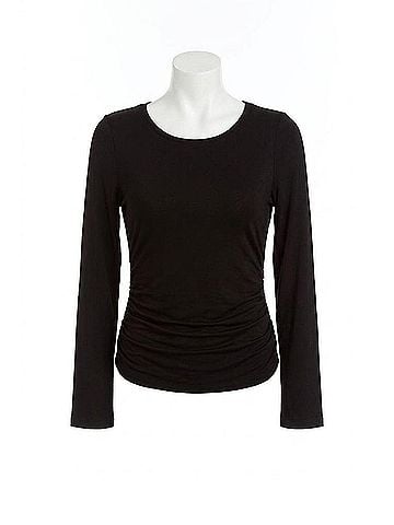 Drew Pansy Shirt in Black (view 1)