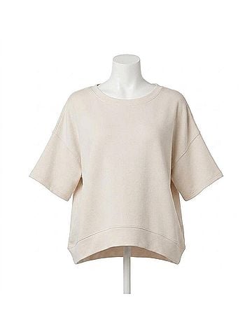 Helen Jon Short Sleeve Pullover Top in Stone (view 1)