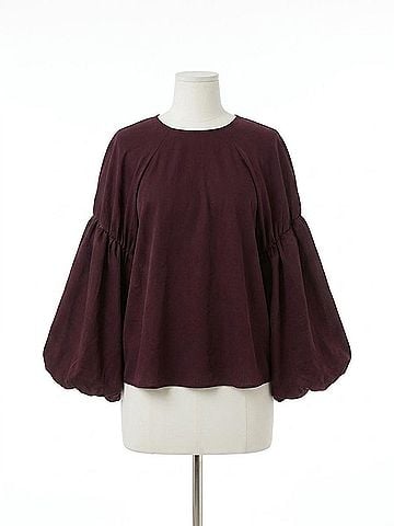 Gestuz Malloon Long Sleeve Blouse in Aronia (view 1)