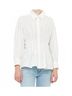 Oliphant Solid White Elizabeth Soft Peplum Silhouette Top in Cloud Size XS - photo 2