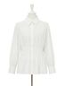 Oliphant Solid White Elizabeth Soft Peplum Silhouette Top in Cloud Size S - photo 1