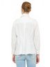 Oliphant Solid White Elizabeth Soft Peplum Silhouette Top in Cloud Size S - photo 3