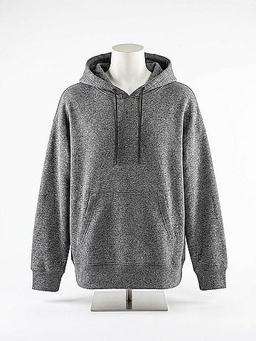 DKNY Women's Rhinestone Logo Fleece Hoodie in Black Heather (view 2)