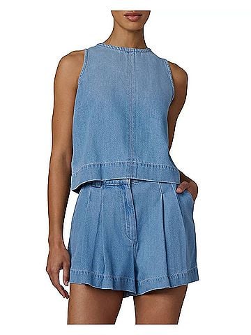 Joe's Jeans Denim Shell Top in Copious (view 2)