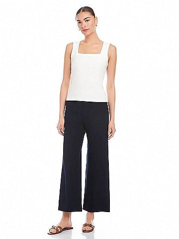Fifteen Twenty Mindy Tank Top in Off White (view 2)