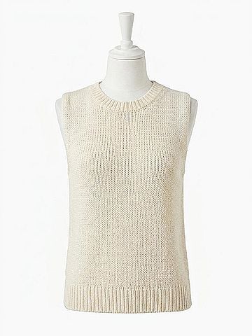 Fifteen Twenty Kimmy Keyhole Sweater Tank in Cream (view 1)