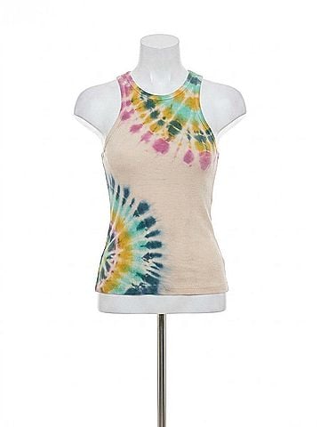 Young Fabulous & Broke Iggy Tank in Teal Whirly Pop (view 1)