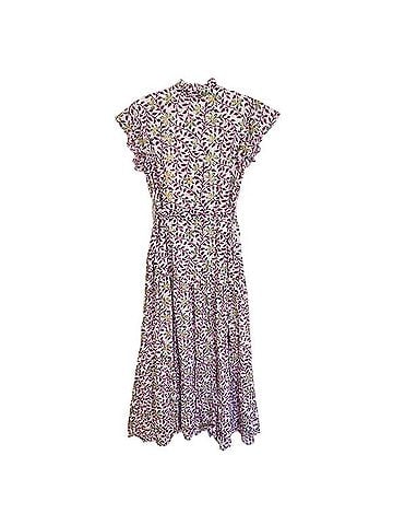 Oliphant Ruffle Collar Button Maxi Dress Casual Dress (view 2)