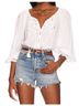 Cleobella White Greta Blouse in Ivory Size L - photo 2