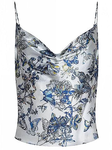 L'Agence Women's Calista Silk Camisole in White (view 1)