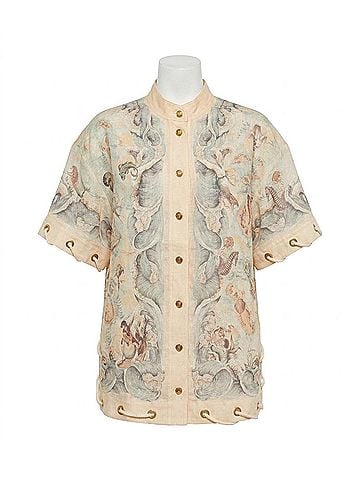 Zimmermann Rebellion Rope Shirt in Treasure Map (view 1)
