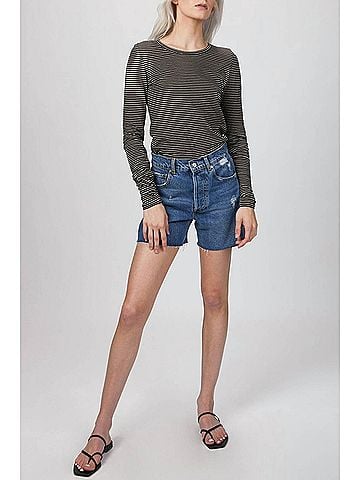 Humanoid Hanya Top in Blackish Stripe (view 2)