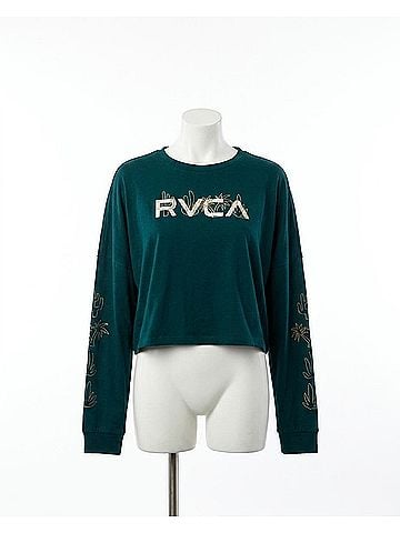 RVCA Cloud Long Sleeve Tee in Ponderosa Pine (view 1)