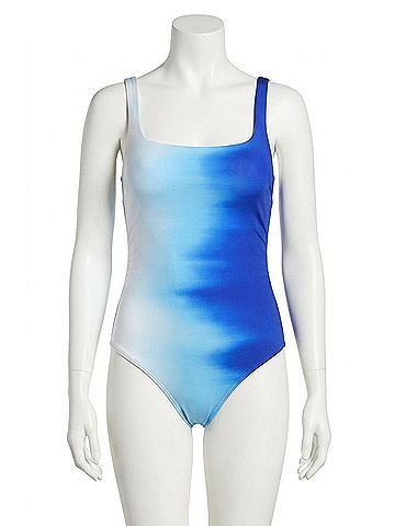 La Blanca Ocean Oasis Lingerie Tank One Piece Swimsuit in Blue (view 1)