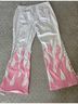 Delia's White Pink Casual Pants Size 1X - photo 3