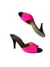 Charles Jourdan Pink Black Heels Size 6 - photo 2