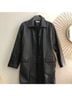 Bagatelle 100% Leather Solid Black Leather Jacket Size L - photo 3