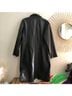 Bagatelle 100% Leather Solid Black Leather Jacket Size L - photo 4