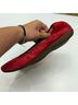 ABEO 100% Leather Solid Red Flats Size Narrow - photo 6