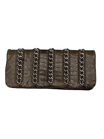 Tory Burch chain link Leather Clutch (view 1)