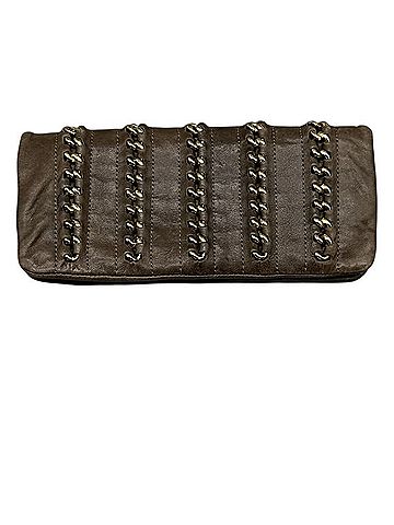 Tory Burch chain link Leather Clutch (view 2)