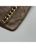 Tory Burch 100% Leather Solid Gray Brown Leather Clutch One size - photo 7
