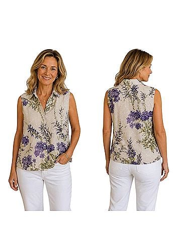 Lemon Grass Sleeveless Blouse (view 1)