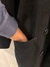 Harve Benard 100% Wool Black Coat Size 8 - photo 10