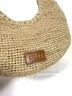 STAUD 100% Raffia Brown White Shoulder Bag One size - photo 4