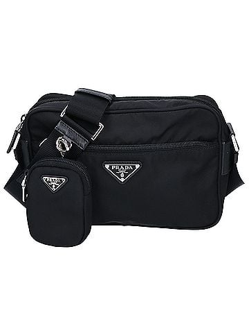 Prada PRADA (Prada) Excellent Condition 1BC167 Re-Nylon Shoulder Bag Black with Silver Hardware Women's (view 1)