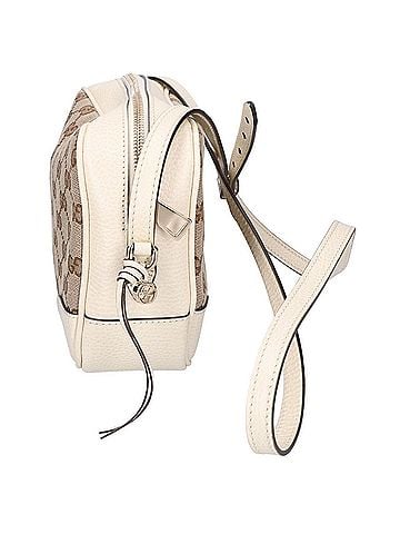 Gucci GUCCI 449413 GG Canvas Shoulder Bag - Ivory (Women's) (view 2)