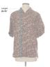 Sandro Animal Print Brown Sandro Short Sleeve Button Down Shirt Size S - photo 5
