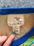 Tabitha 100% Cotton Chevron-herringbone Blue Green Cardigan Size M - photo 7