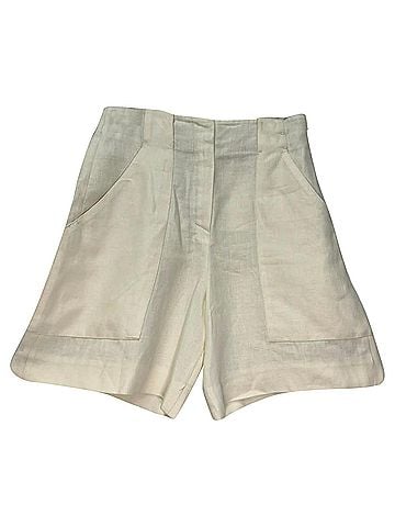 Loro Piana Loro Piana Shorts in Beige Linen (view 1)
